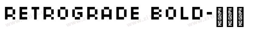 Retrograde Bold字体转换